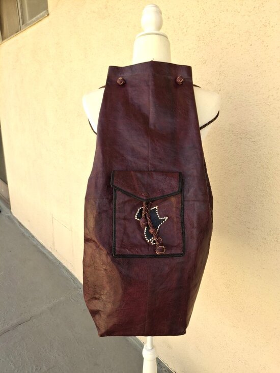 Tuareg-Style Duffle Bag — Berber-Style Camel Leather